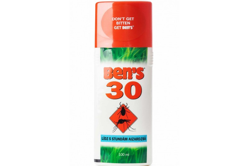 Ben’s 30% DEET – Aizsardzība pret odiem un ērcēm (100 ml) Ben’s 30% DEET – Aizsardzība pret odiem un ērcēm (100 ml)