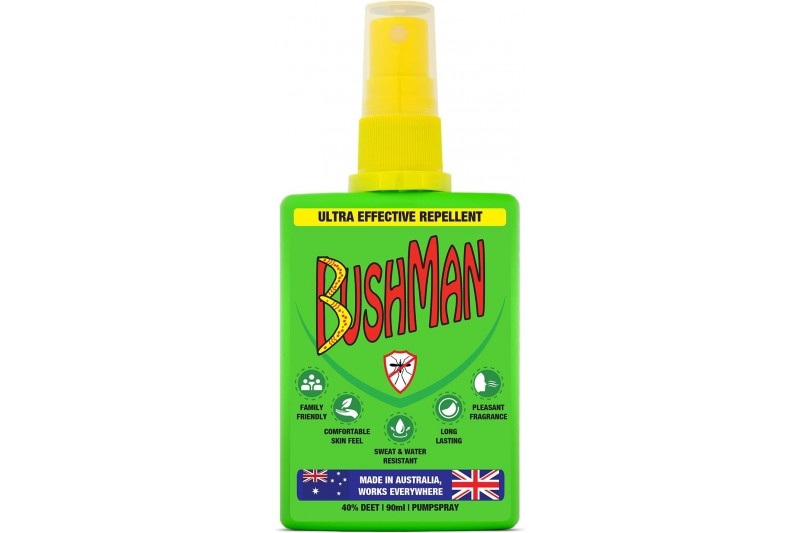 Bushman Pret Insektu smidzināmais, satur Deet 40 % Spray 90 ml 