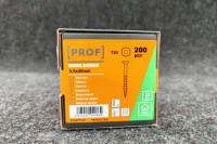 Universālās skrūves PROF skalošanas galva 3,5 x 45 elektrogalvanizēta T10 200pcs