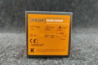 Universālās skrūves PROF skalošanas galva 4.5 x 40 elektrogalvanizēta T20 200pcs