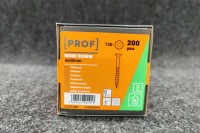 Universālās skrūves PROF skalošanas galva 6 x 50 elektrogalvanizēta T30 200pcs