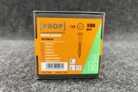 Universālās skrūves PROF skalošanas galva 6 x 70 elektrogalvanizēta T30 100pcs