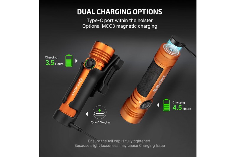 Led lukturis Olight Seeker 4 Pro Oranžs