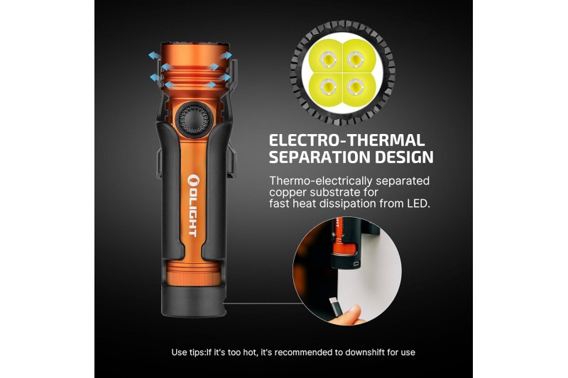 Led lukturis Olight Seeker 4 Pro Oranžs
