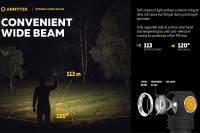 Lukturis Armytek Wizard C2 Pro Nichia Magnet USB (Warm / 1600 lm)